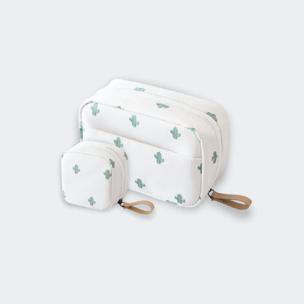 kit trousse de toilette blanc