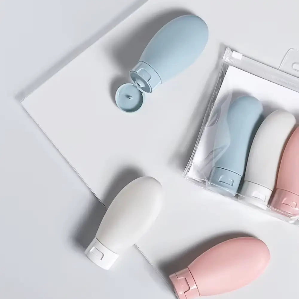 lot de trois flacons de voyage 60ml