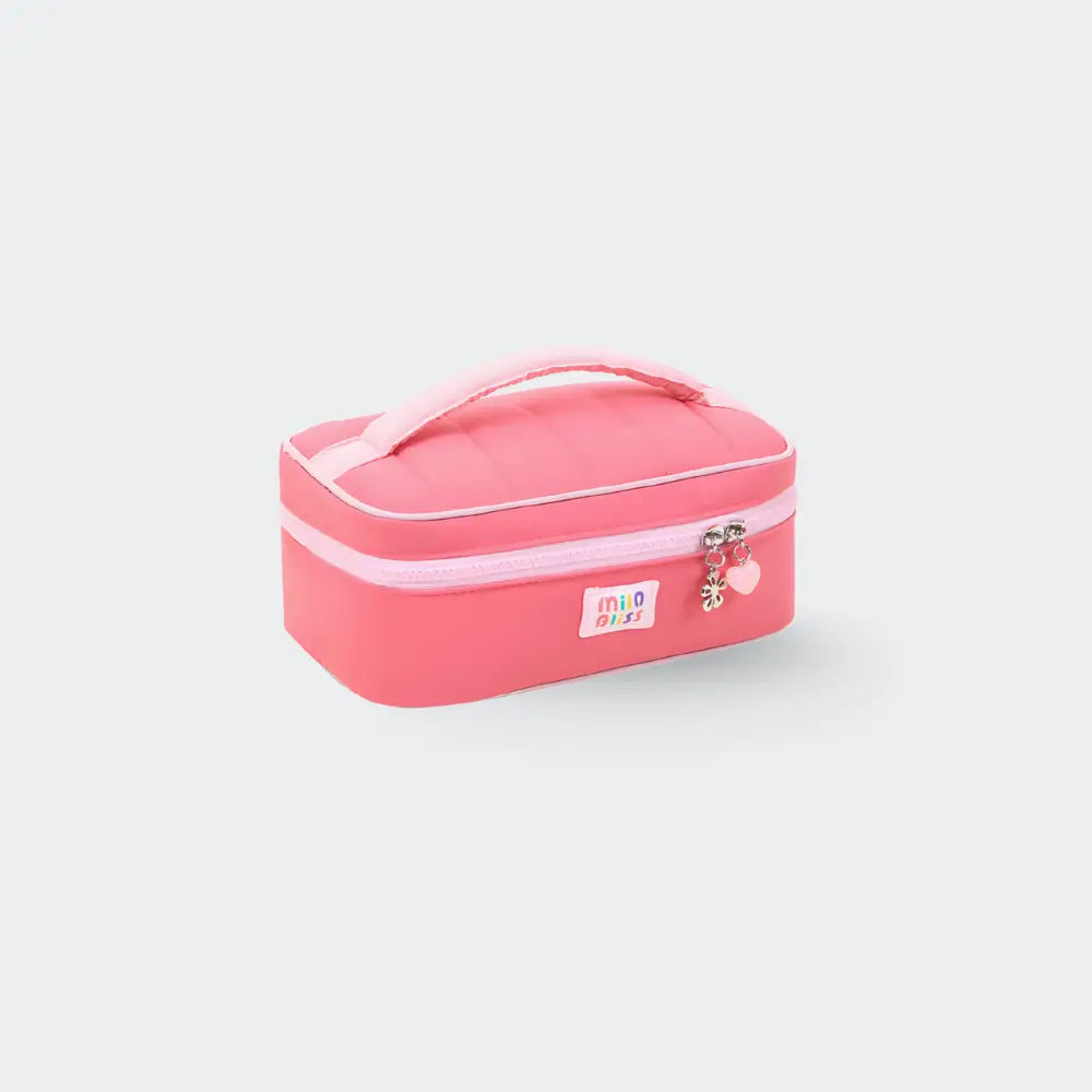 trousse de toilette enfant garcon rose fond blanc