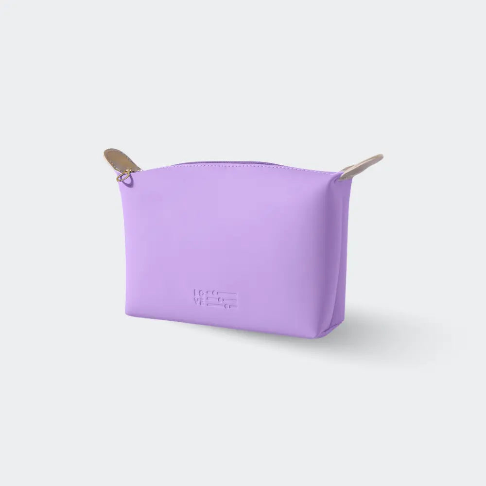 trousse de toilette femme tendance violet