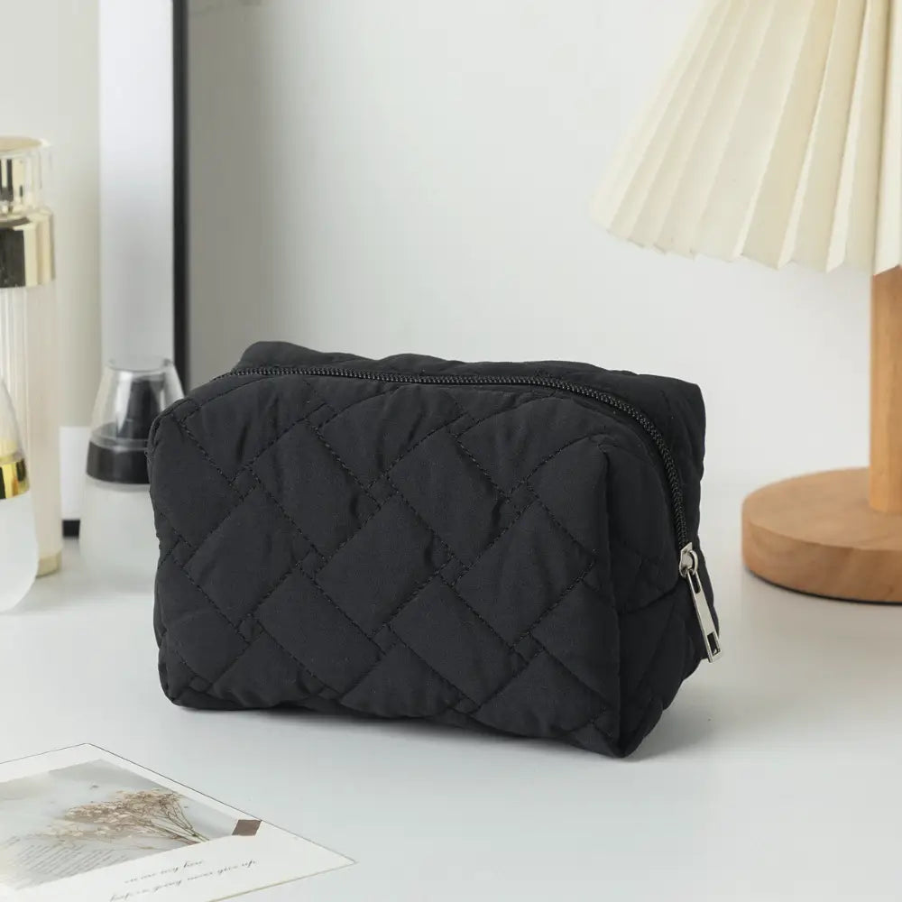 trousse de toilette gaze de coton noir