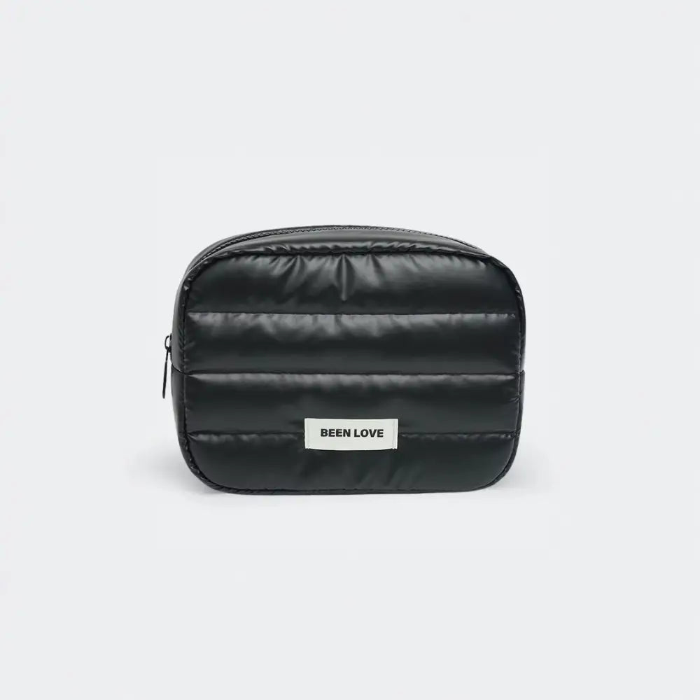 trousse de toilette matelassée noir