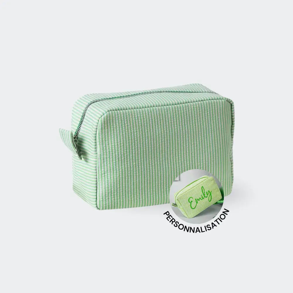 trousse de toilette personnalisable vert