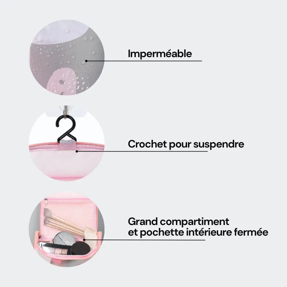 trousse de toilette plastique transparent consignes