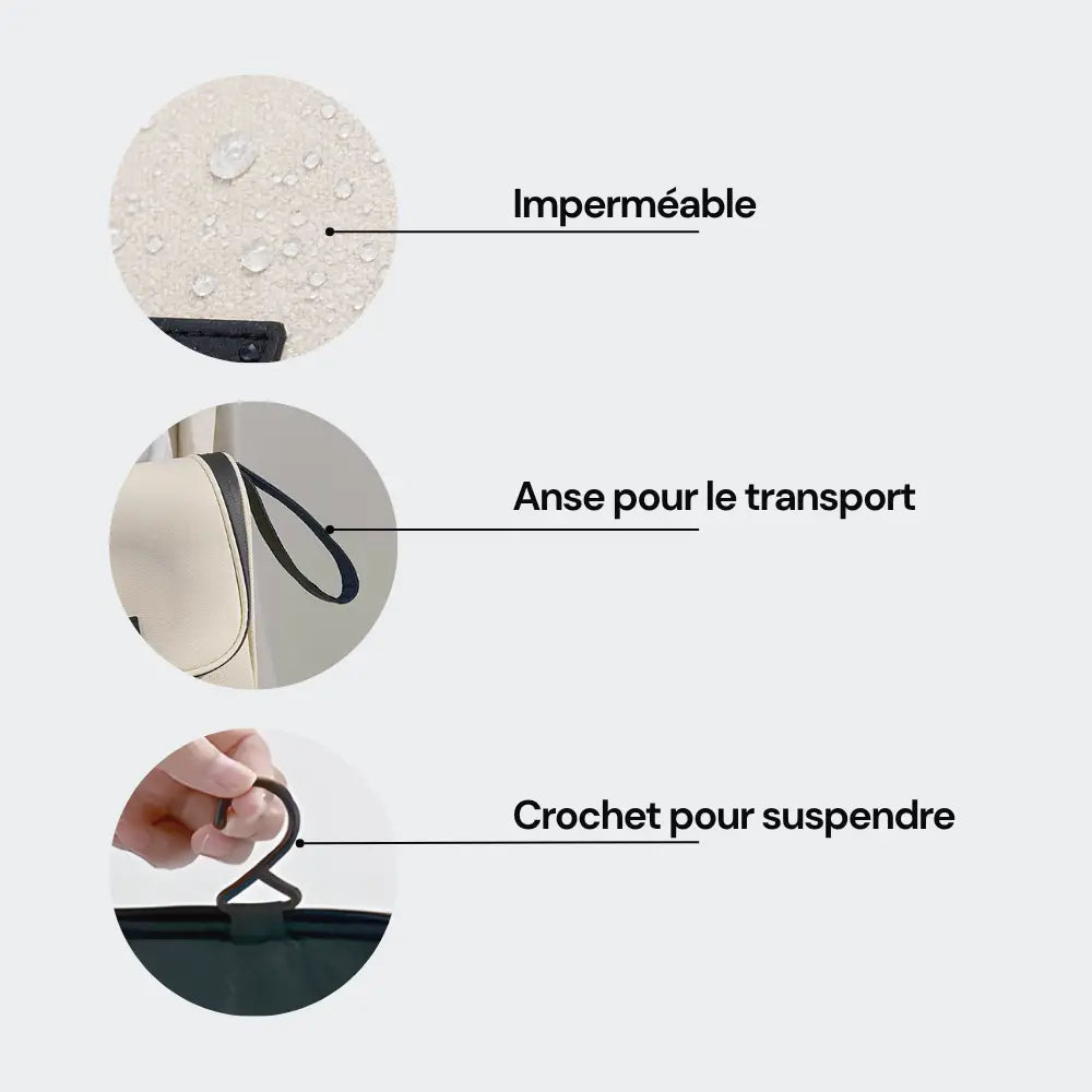trousse de toilette suspendue consignes