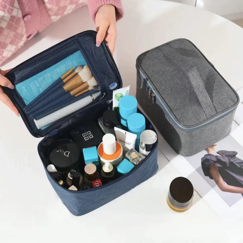 trousse de toilette tissu compartiment