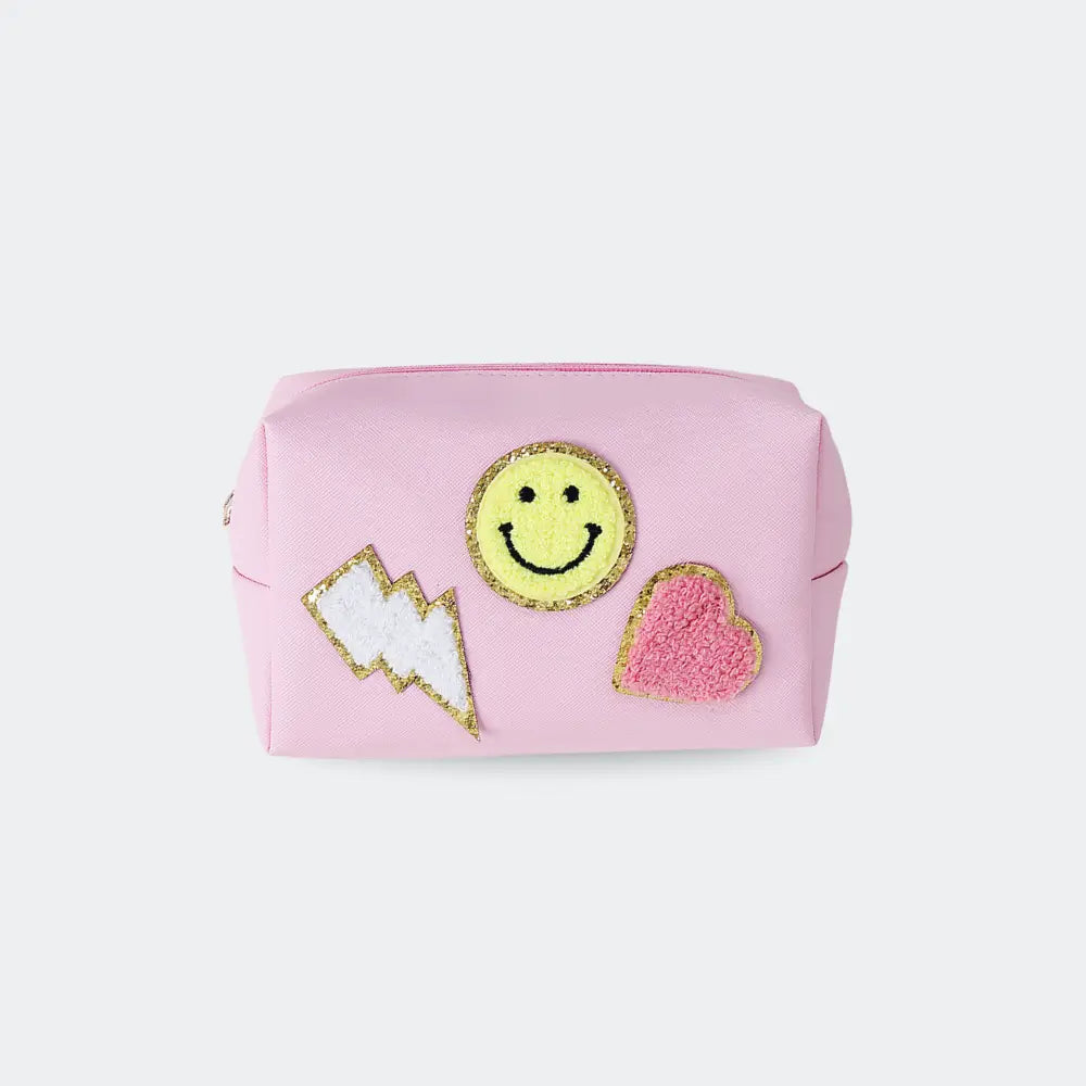 trousse de toilette tissu femme rose