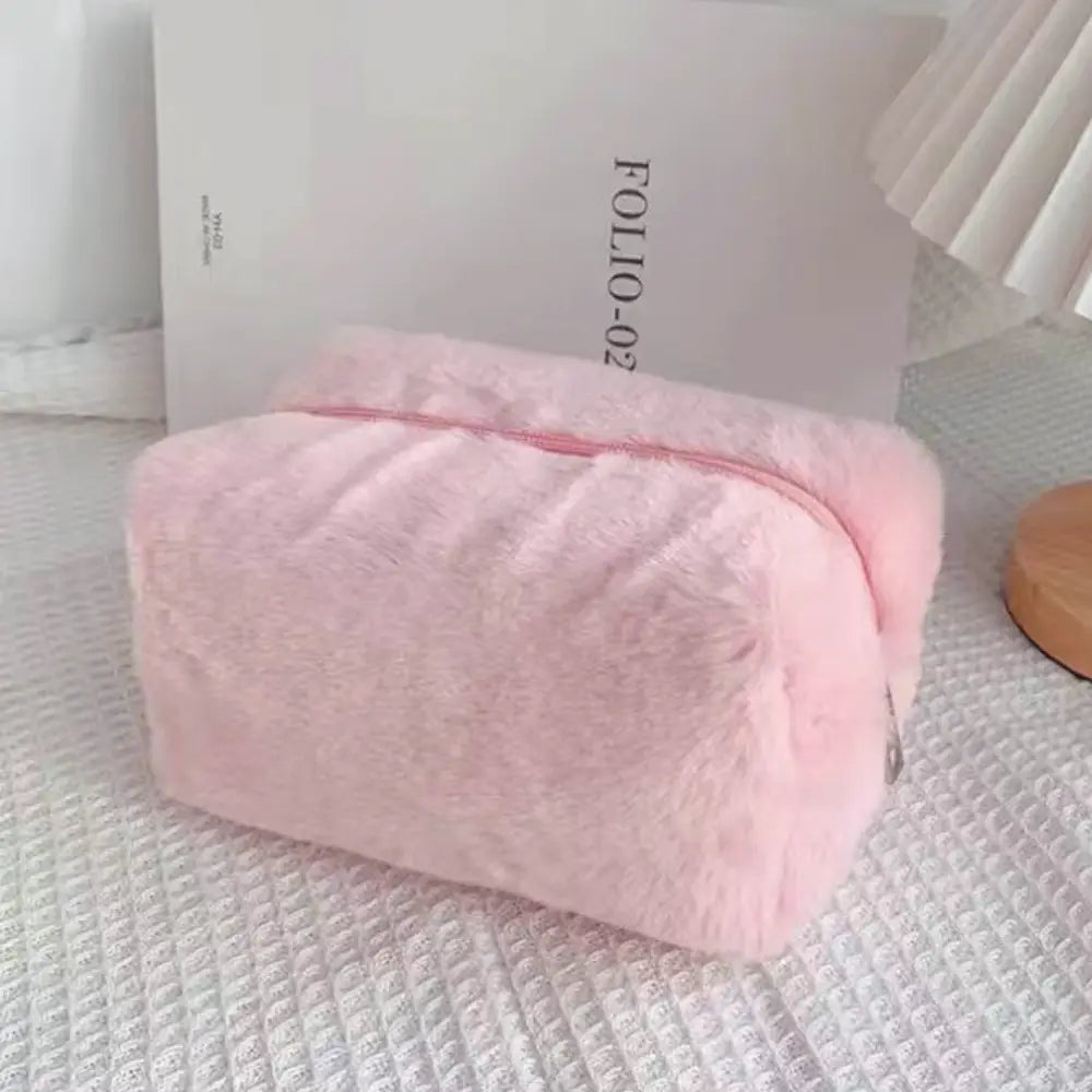 trousse de toilette tissu rose