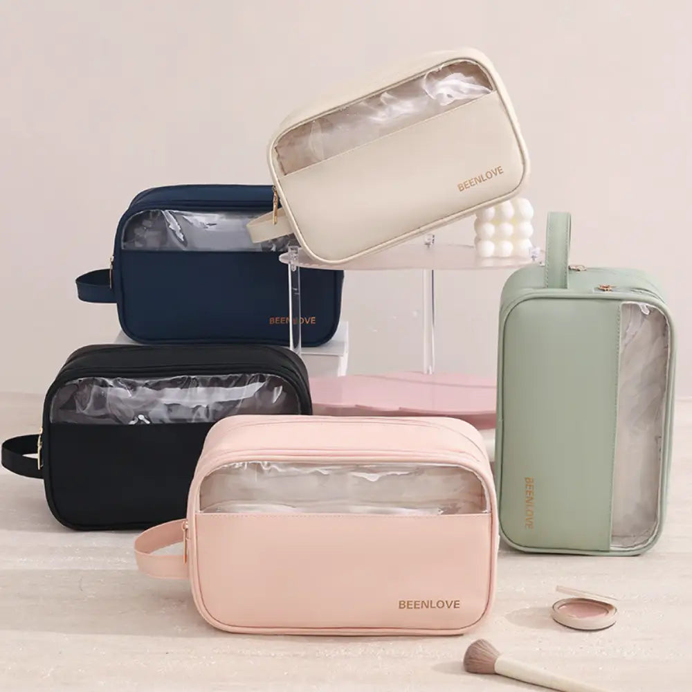 trousse de toilette transparente imperméable
